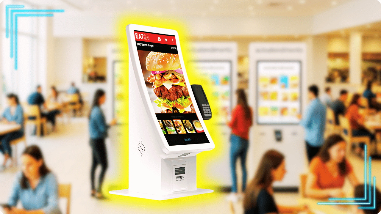 Desktop-Selbstbestell-Kioskterminal theken